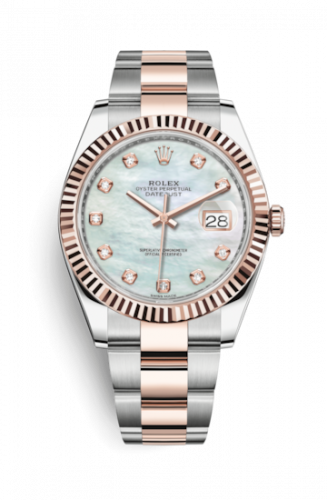 Remontoir à montres pour montre Rolex Datejust 41 Datejust 41 Rolesor Everose Fluted / Oyster / MOP