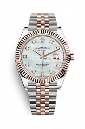 Remontoir à montres pour montre Rolex Datejust 41 Datejust 41 Rolesor Everose Fluted / Jubilee / MOP