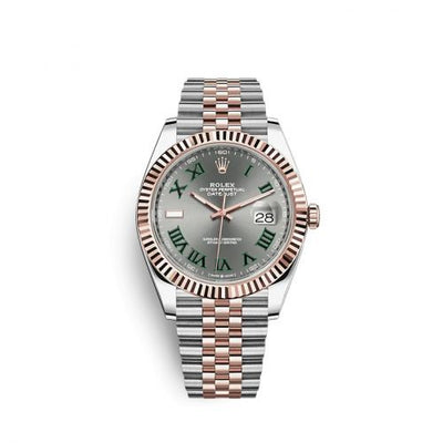 Remontoir à montres pour montre Rolex Datejust 41 Datejust 41 Rolesor Everose Fluted / Jubilee / Slate - Roman