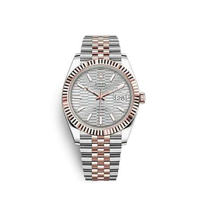 Remontoir à montres pour montre Rolex Datejust 41 Datejust 41 Rolesor Everose - Fluted / Jubilee / Argent - Fluted