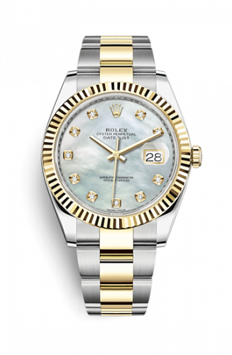 Remontoir à montres pour montre Rolex Datejust 41 Datejust 41 Rolesor Yellow Fluted / Oyster / MOP - Diamond