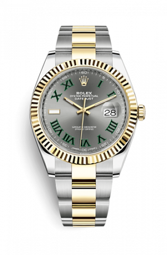 Remontoir à montres pour montre Rolex Datejust 41 Datejust 41 Rolesor Yellow Fluted / Oyster / Slate - Roman