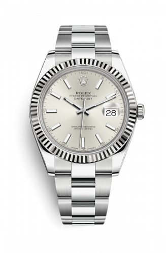 Remontoir à montres pour montre Rolex Datejust 41 Datejust 41 Stainless Steel Fluted / Oyster / Argent