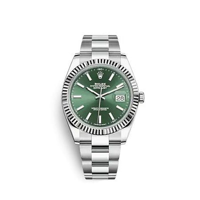 Remontoir à montres pour montre Rolex Datejust 41 Datejust 41 Stainless Steel - Fluted / Verte / Oyster