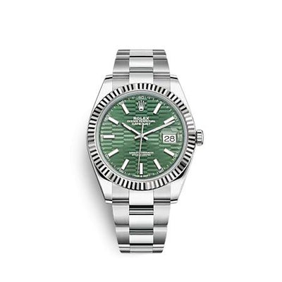 Remontoir à montres pour montre Rolex Datejust 41 Datejust 41 Stainless Steel - Fluted / Verte - Fluted / Oyster