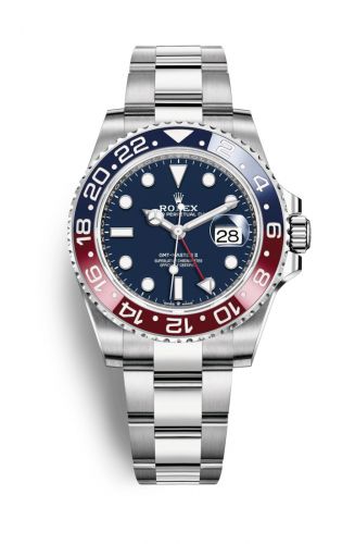 Remontoir à montres pour montre Rolex GMT-Master GMT-Master II Or Blanc / BLRO / Bleu