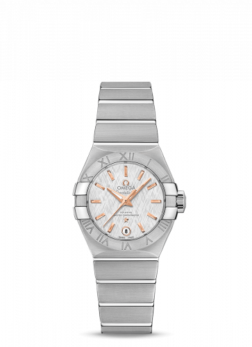 Watch Winder for watch Omega Constellation Constellation Co-Axial Master Chronometer 27 Stainless Steel / Silver Silk