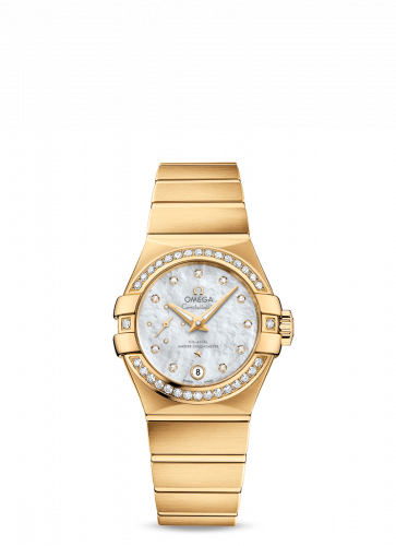 Watch Winder for watch Omega Constellation Constellation Co‑Axial Master Chronometer 27 Small Seconds Stainless Yellow Gold / Diamond / MOP