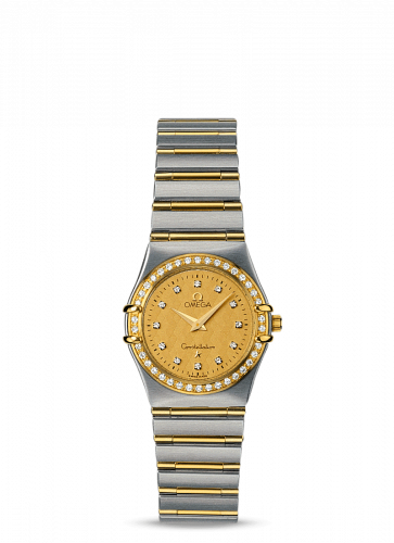 Watch Winder for watch Omega Constellation Constellation Quartz 25.5 '95 Stainless Steel / Yellow Gold / Diamond / Champagne