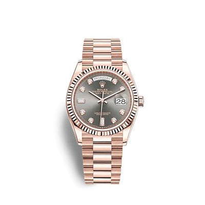 Remontoir à montres pour montre Rolex Day-Date 36 Day-Date 36 Everose Or / Fluted / Slate - Diamond / President
