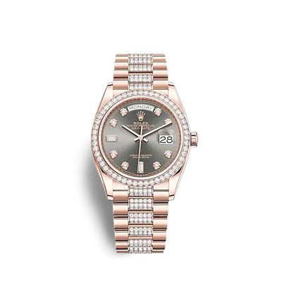 Remontoir à montres pour montre Rolex Day-Date 36 Day-Date 36 Everose Or - Diamond / Slate - Diamond / President - Diamond