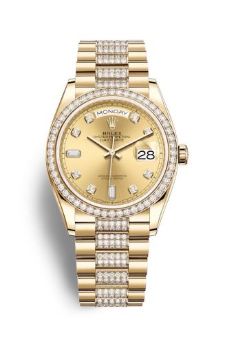 Remontoir à montres pour montre Rolex Day-Date 36 Day-Date 36 Yellow Or / Diamond / Champagne-Diamond / President-Diamond
