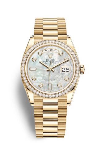 Remontoir à montres pour montre Rolex Day-Date 36 Day-Date 36 Yellow Or / Diamond / MOP-Diamond / President
