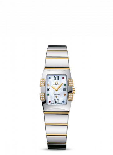 Watch Winder for watch Omega Constellation Constellation Quadrella Quartz 25 Stainless Steel / Yellow Gold / MOP