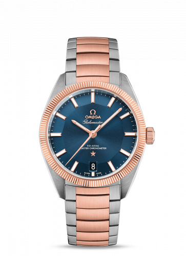 Watch Winder for watch Omega Globemaster Globemaster Stainless Steel / Sedna Gold / Blue / Bracelet