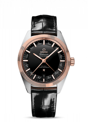 Watch Winder for watch Omega Globemaster Globemaster Annual Calendar Stainless Steel / Sedna Gold / Black