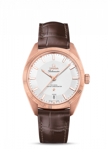 Watch Winder for watch Omega Globemaster Globemaster Sedna Gold / Silver / Leather