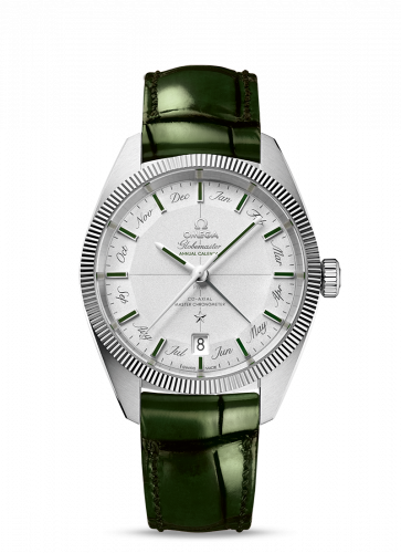 Watch Winder for watch Omega Globemaster Globemaster Annual Calendar Platinum / Silver / Green