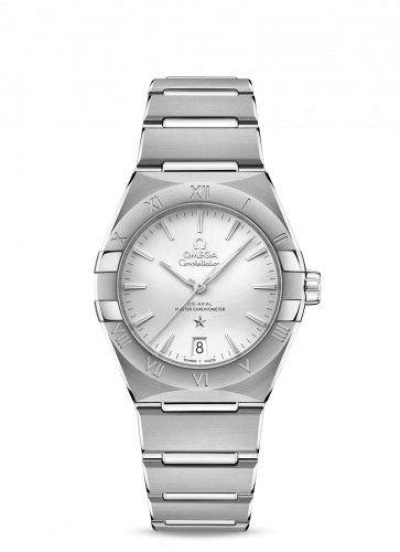 Watch Winder for watch Omega Constellation Constellation Master Chronometer 36 Stainless Steel / Silver / Bracelet