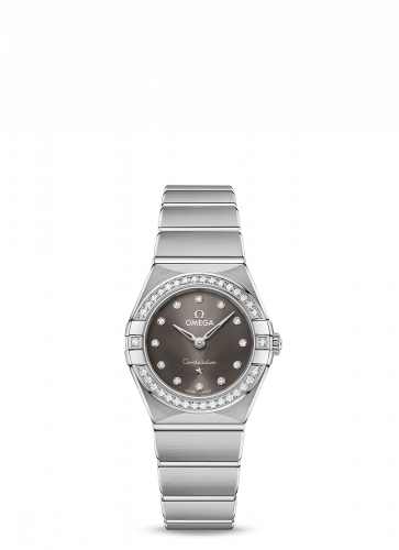 Watch Winder for watch Omega Constellation Constellation Manhattan 25 Quartz Stainless Steel / Grey - Diamond / Diamond