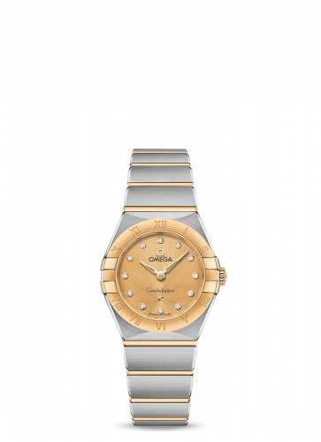 Watch Winder for watch Omega Constellation Constellation Manhattan 25 Quartz Stainless Steel / Yellow Gold / Champagne - Diamond