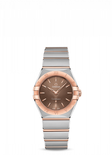 Watch Winder for watch Omega Constellation Constellation Manhattan 28 Quartz Stainless Steel / Sedna Gold / Brown