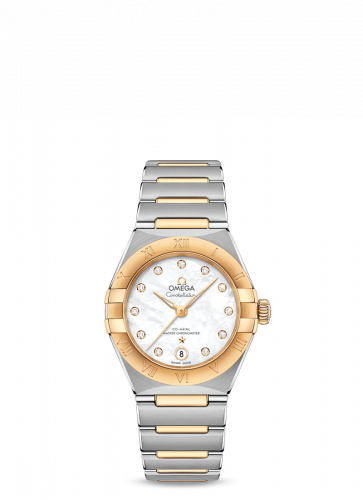 Watch Winder for watch Omega Constellation Constellation Manhattan 29 Co-Axial Master Chronometer Stainless Steel / Yellow Gold / MOP