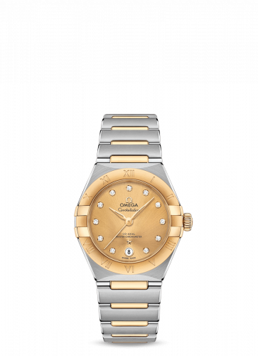 Watch Winder for watch Omega Constellation Constellation Manhattan 29 Co-Axial Master Chronometer Stainless Steel / Yellow Gold / Champagne Diamond