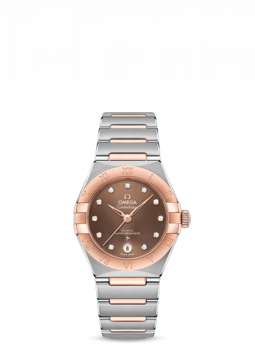 Watch Winder for watch Omega Constellation Constellation Manhattan 29 Co-Axial Master Chronometer Stainless Steel / Sedna Gold / Brown Diamond