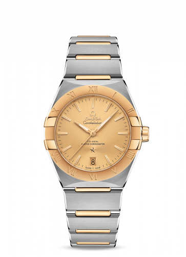 Watch Winder for watch Omega Constellation Constellation Master Chronometer 36 Stainless Steel / Yellow Gold / Champagne / Bracelet