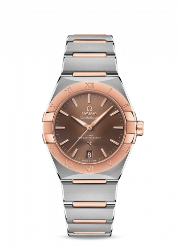 Watch Winder for watch Omega Constellation Constellation Master Chronometer 36 Stainless Steel / Sedna / Brown / Bracelet