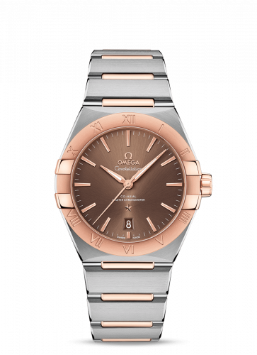 Watch Winder for watch Omega Constellation Constellation Master Chronometer 39 Stainless Steel / Sedna / Brown / Bracelet