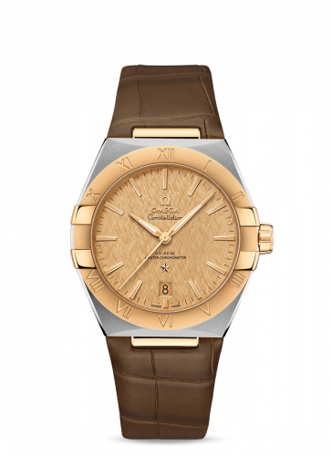 Watch Winder for watch Omega Constellation Constellation Master Chronometer 39 Stainless Steel / Yellow Gold / Champagne / Alligator