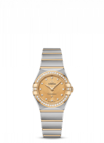 Watch Winder for watch Omega Constellation Constellation Manhattan 25 Quartz Stainless Steel / Yellow Gold / Champagne - Diamond / Diamond