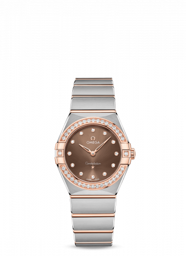 Watch Winder for watch Omega Constellation Constellation Manhattan 28 Quartz Stainless Steel / Sedna Gold / Brown-Diamond / Diamond