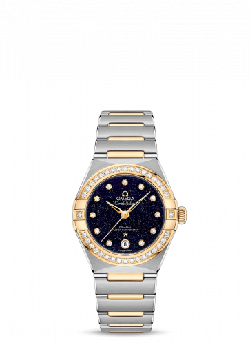 Watch Winder for watch Omega Constellation Constellation Manhattan 29 Co-Axial Master Chronometer Stainless Steel / Yellow Gold / Aventurine / Diamond