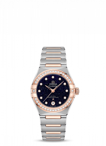 Watch Winder for watch Omega Constellation Constellation Manhattan 29 Co-Axial Master Chronometer Stainless Steel / Sedna Gold / Aventurine / Diamond