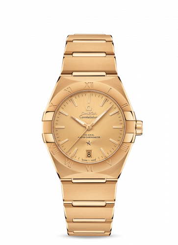 Watch Winder for watch Omega Constellation Constellation Master Chronometer 36 Yellow Gold / Champagne / Bracelet