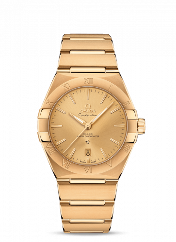 Watch Winder for watch Omega Constellation Constellation Master Chronometer 39 Yellow Gold / Champagne / Bracelet