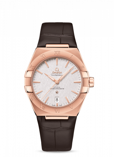 Watch Winder for watch Omega Constellation Constellation Master Chronometer 39 Sedna / Silver / Alligator