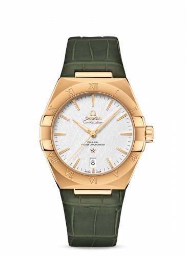 Watch Winder for watch Omega Constellation Constellation Master Chronometer 39 Yellow Gold / Silver / Alligator