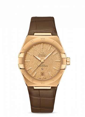 Watch Winder for watch Omega Constellation Constellation Master Chronometer 39 Yellow Gold / Champagne / Alligator