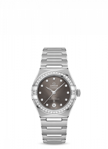 Watch Winder for watch Omega Constellation Constellation Manhattan 29 Co-Axial Master Chronometer Stainless Steel / Grey Diamond / Diamond