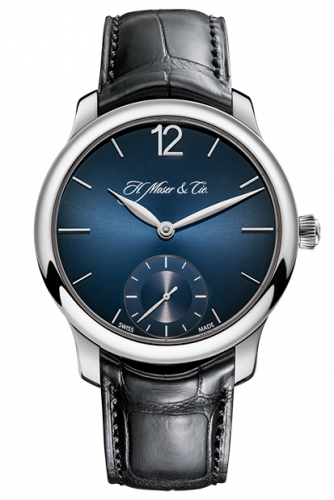 Remontoir à montres pour montre H. Moser & Cie Endeavour Endeavour Small Seconds, Palladium, Bleu Fumé Dial