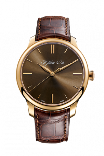 Remontoir à montres pour montre H. Moser & Cie Endeavour Endeavour Centre Seconds, Rose Or, Marrone Dial