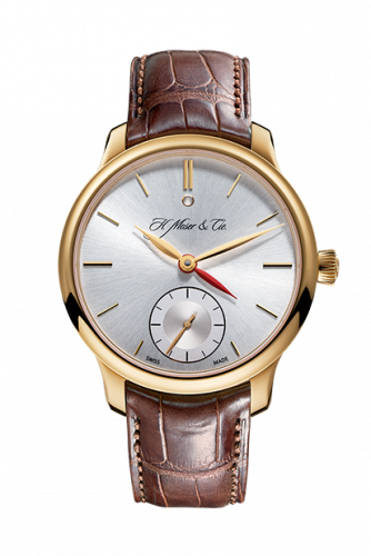 Remontoir à montres pour montre H. Moser & Cie Endeavour Endeavour Dual Time, Rose Or, Argenté Dial
