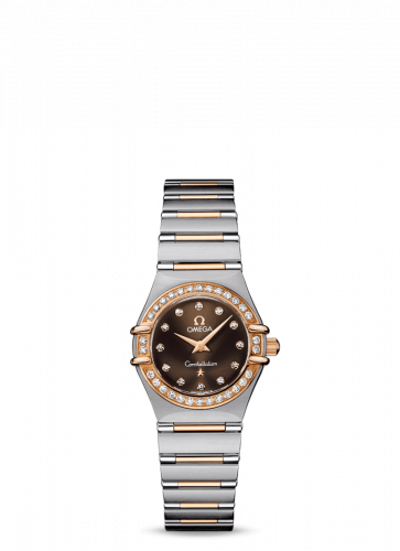 Watch Winder for watch Omega Constellation Constellation Quartz 22.5 '95 Stainless Steel / Red Gold / Diamond / Brown