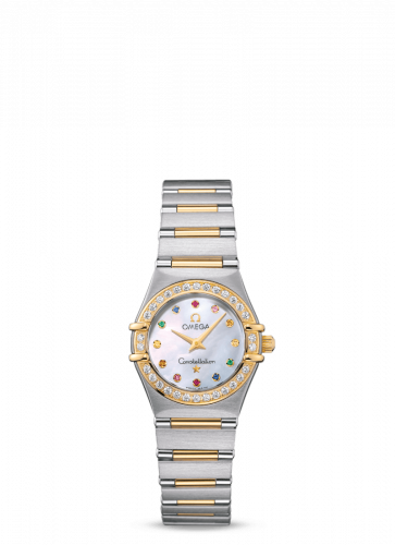 Watch Winder for watch Omega Constellation Constellation Quartz 25.5 '95 Stainless Steel / Yellow Gold / Diamond / MOP Iris