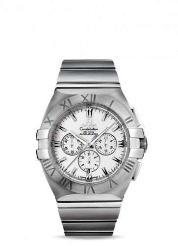 Watch Winder for watch Omega Constellation Constellation Co-Axial 41 Chronograph Double Eagle Stainless Steel / White / Bracelet