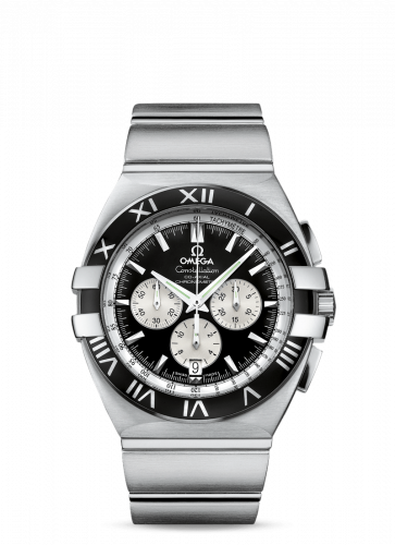 Watch Winder for watch Omega Constellation Constellation Co-Axial 41 Chronograph Double Eagle Stainless Steel / Black / Bracelet